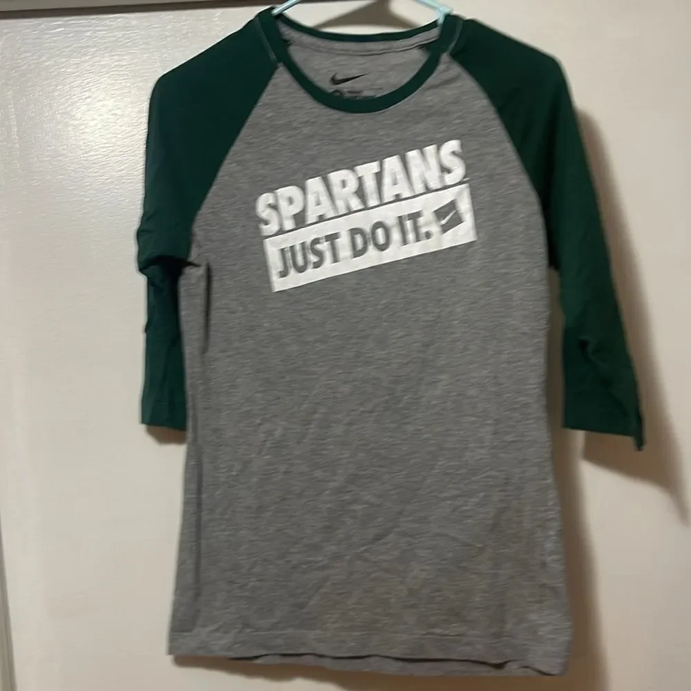 Nike slim fit Spartans just do it large shirt